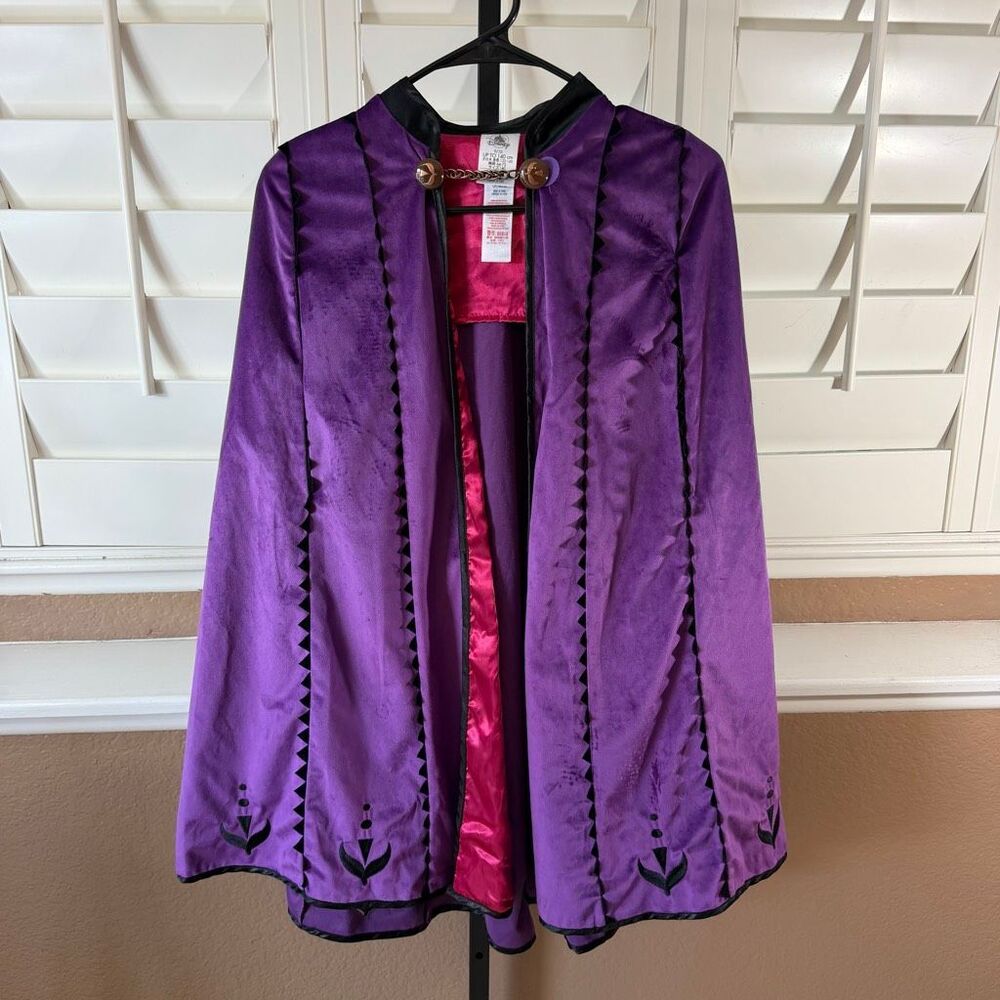 Disney Store Frozen Anna Cape Only Princess Purple Cloak Halloween Costume 9/10